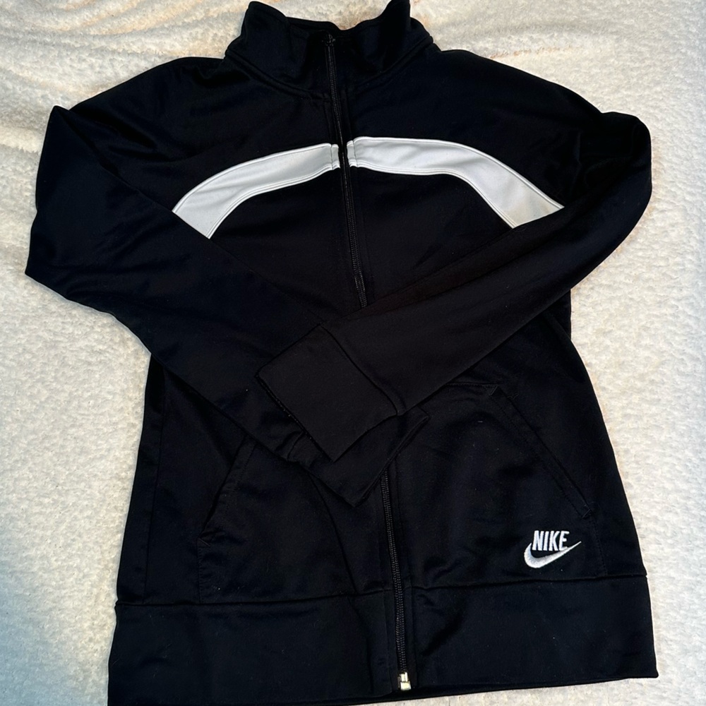 Nike Youth Girls Zip Up Jacket Black